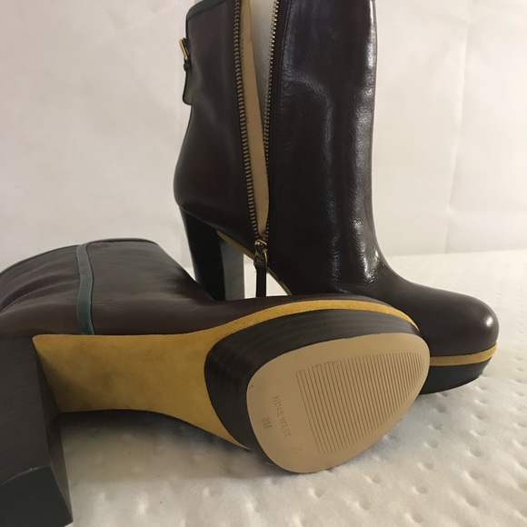 Nine West Ankle Boots Leather Size 8 - Picture 2 of 5